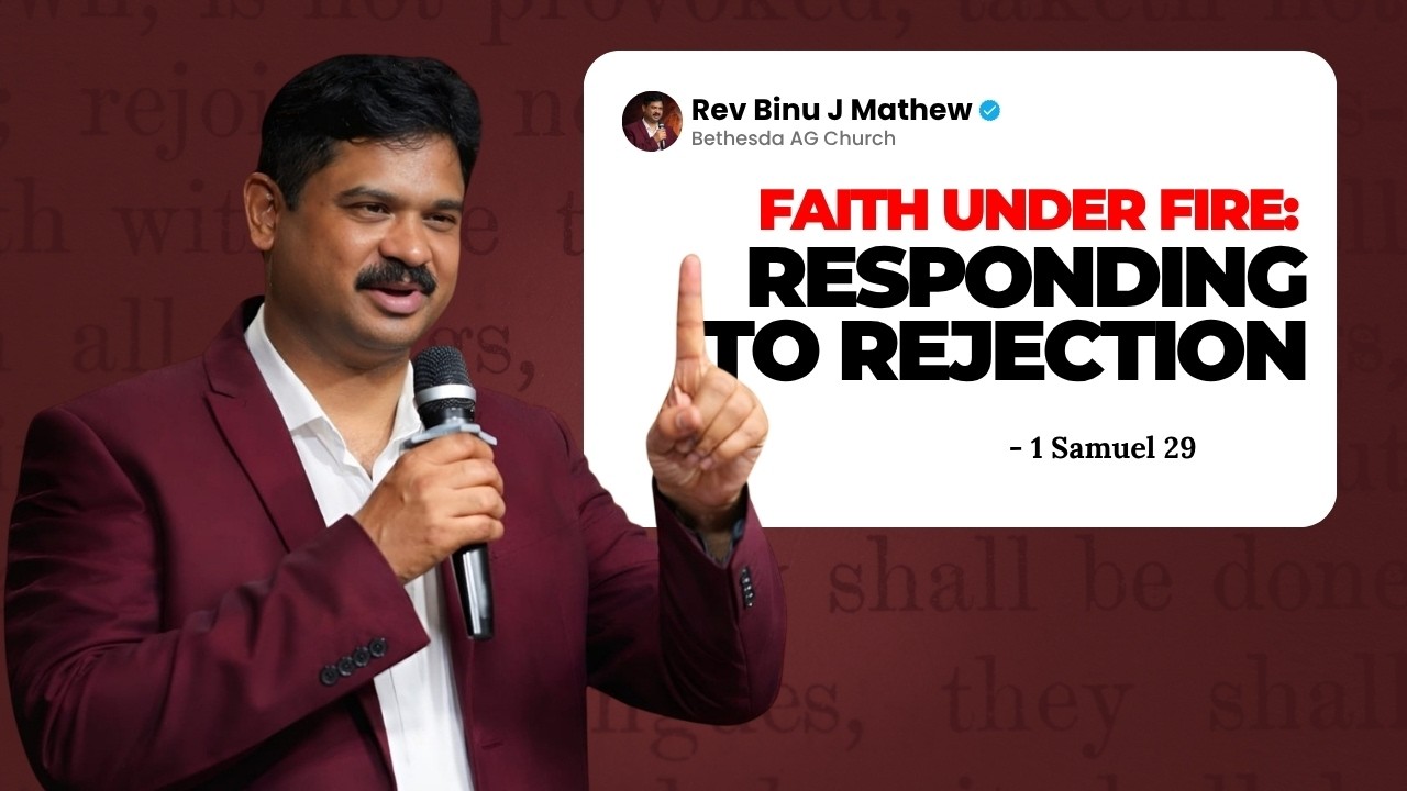 Faith Under Fire sermon by Rev Binu J Mathew - YouTube thumbnail